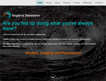 Tablet Screenshot of inspiredintentions.com.au